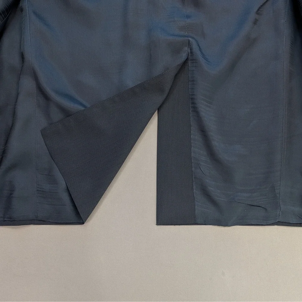 Hickey Freeman Navy Blazer USA Made Wool Sport Coat 42L Classic
